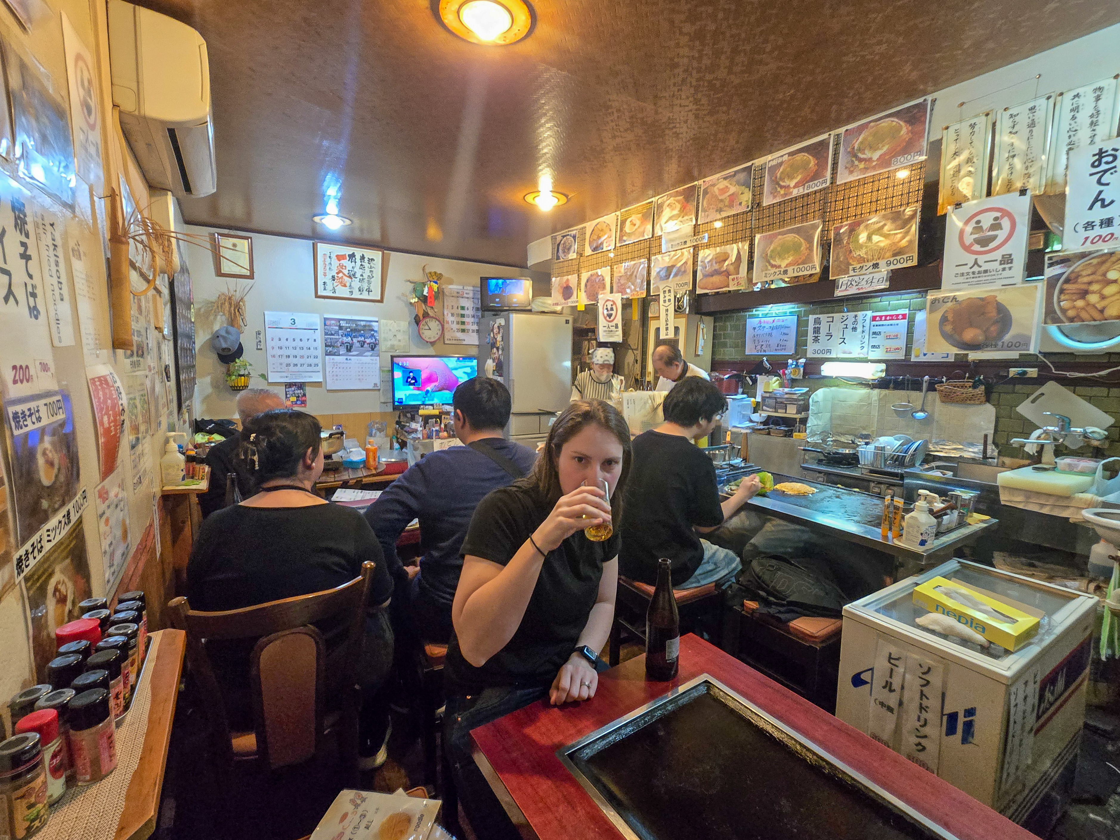 Amakaratei, our go-to okonomiyaki spot